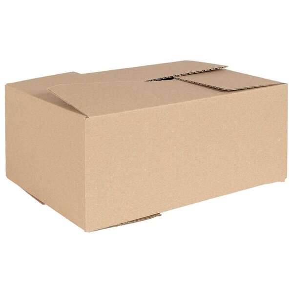vidaXL Boîte Pliable 50 Pièces Naturel 35 x 24 x 15 cm Carton