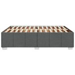 vidaXL Cadre de lit sans matelas gris foncé 160x200 cm tissu