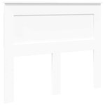 vidaXL Cadre de lit avec tête de lit Blanc 135 x 190 cm Pin massif