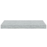 vidaXL Étagères murales flottantes 4 Pièces gris béton 50x23x3 8 cm MDF