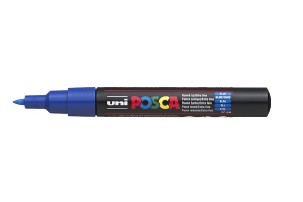 Marqueur pointe conique extra-fine pc1mc 0 7 - 1mm bleu foncé x 12 POSCA