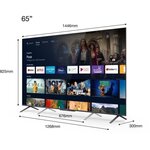 Tcl tv 65c721 - tv qled uhd 4k - 65 (165cm) - dolby vision - son dolby atmos onkyo - android tv - 4 x hdmi 2.1