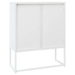 vidaXL Buffet haut Blanc 80x35x100 cm Acier