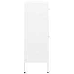 vidaXL Armoire de rangement Blanc 80x35x101 5 cm Acier