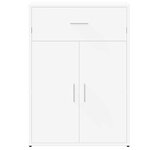 vidaXL Buffet blanc 60x30x84 cm bois d'ingénierie