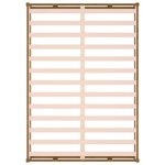 vidaXL Cadre de lit sans matelas marron miel 150x200 cm bois massif