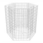 vidaXL Lit surélevé à gabion hexagonale 100x90x100 cm