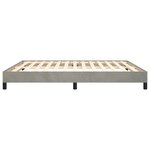 vidaXL Cadre de lit sans matelas gris clair 160x200 cm velours