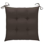 vidaXL Chaises pliables de jardin lot de 4 avec coussins Bois d'acacia