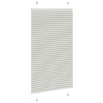vidaXL Store plissé gris clair 75x100 cm largeur du tissu 74 4 cm