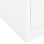 vidaXL Armoire de bureau Blanc 90x40x102 cm Acier