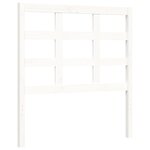 vidaXL Cadre de lit avec tête de lit blanc petit simple bois massif