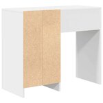 vidaXL Bureau avec tiroir Blanc 90 x 37 5 x 75 cm Bois d'ingénierie