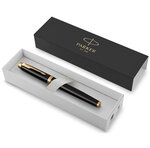 PARKER IM Stylo plume  Noir  plume fine  encre bleue  Coffret cadeau