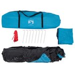 vidaXL Tente de camping à dôme 4 personnes bleu libération rapide