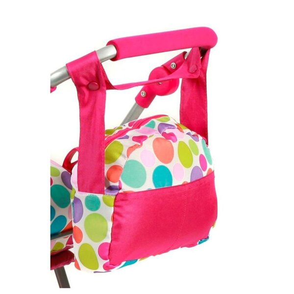 Sac à Langer Pour Poupée – Accessoire De Jeu Avec Matelas Lavable, Bandoulière, Fixation Poussette, Star Turquoise - 10