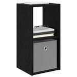 vidaXL Table de chevet Chêne noir 30 5 x 27 x 59 5 cm