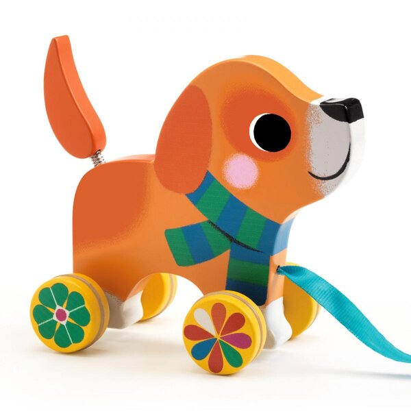 Jouet chien à tirer – EcoZippy