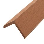 vidaXL Cornière de terrasse 5 Pièces WPC 170 cm Marron clair