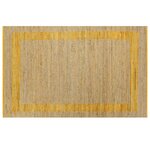 vidaXL Tapis fait à la main jute jaune 160x230 cm