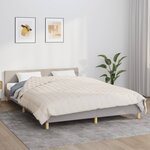 vidaXL Couverture lestée Crème clair 220x240 cm 11 kg Tissu