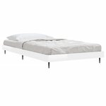 vidaXL Cadre de lit sans matelas blanc brillant 90x190 cm