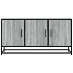 vidaXL Meuble TV sonoma gris 100x35x50 cm bois d'ingénierie et métal