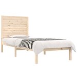 vidaXL Cadre de lit sans matelas 90x190 cm bois massif