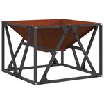 vidaXL Boule de feu Rouillé 50 x 50 x 35 cm Acier patiné