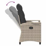 vidaXL Chaise de jardin 2 Pièces Gris clair et gris foncé