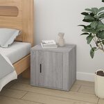 vidaXL Table de chevet Sonoma gris 50x39x47 cm