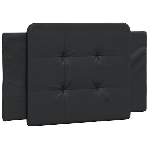 vidaXL Coussin de tête de lit Zadar noir 90 cm similicuir