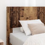 vidaXL Cadre de lit avec rangement et tête de lit Bois ancien