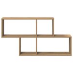 vidaXL Étagère Murale avec étagère chêne artisanal 100 x 20 x 53 cm