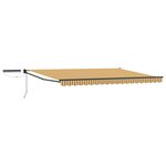 vidaXL Auvent rétractable électrique Jaune  Gris  Anthracite 4 5 × 3 m