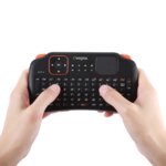 Ovegna s1 : mini clavier wireless 2.4ghz (azerty) sans fil avec touchpad  pour smart tv  pc  mini pc raspberry pi 2/3  consoles  laptop  pc et android box