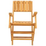 vidaXL Chaises de jardin pliantes 2 Pièces 55x61x90 cm bois massif teck