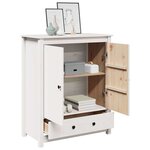 vidaXL Buffet Blanc 83x41 5x100 cm Bois massif de pin