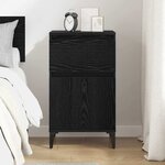 vidaXL Cabinet de chevet Chêne noir 40 x 35 x 70 cm Bois d'ingénierie