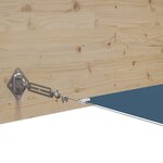 vidaXL Auvent vertical Bleu 140x1200 cm Tissu oxford