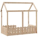 vidaXL Cadre de lit d'enfants forme de maison 70x140cm bois pin massif