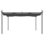 vidaXL Pergola avec toit rétractable anthracite 395x292x230 cm