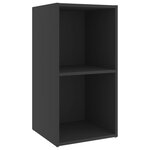 Vidaxl meuble tv gris 72x35x36 5 cm aggloméré