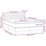vidaXL Sommier à lattes de lit avec matelas rose 140x220 cm velours