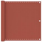 vidaXL Écran de balcon Terre cuite 90x400 cm PEHD