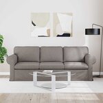 vidaXL Canapé Taupe 215 x 82 x 80 cm tissu