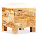 vidaXL Banc de rangement Bois massif recyclé 40 x 40 x 45 cm