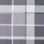 vidaXL Coussin rond motif à carreaux gris Ø 100 x11 cm tissu oxford