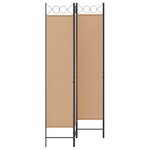 vidaXL Paravent 4 panneaux Beige 160 x 200 cm Tissu