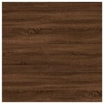 vidaXL Étagères murales 4 Pièces chêne marron 40x40x1 5cm bois ingénierie
